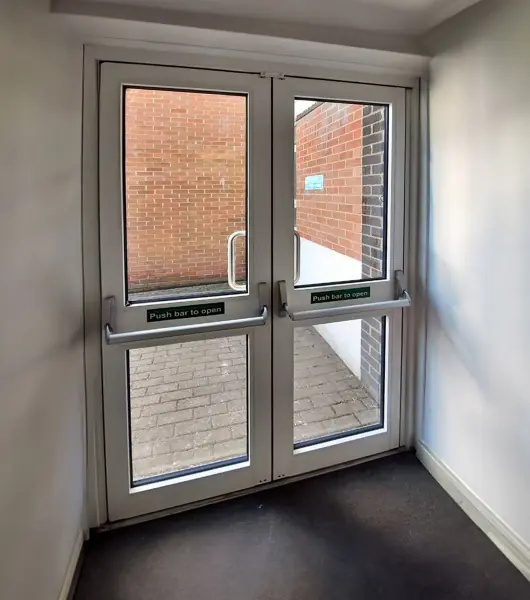 Glazed Aluminium Security Doors