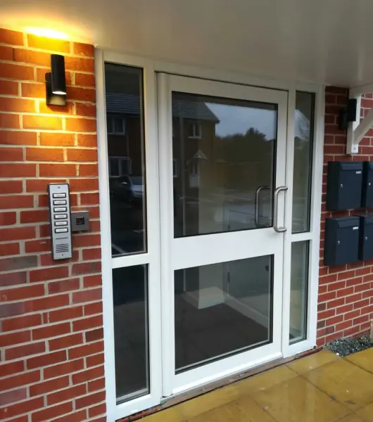 Glazed Aluminium Security Doors