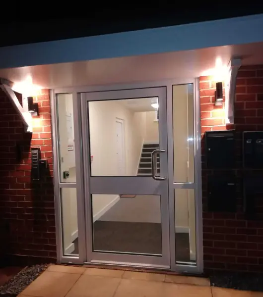 Glazed Aluminium Security Doors
