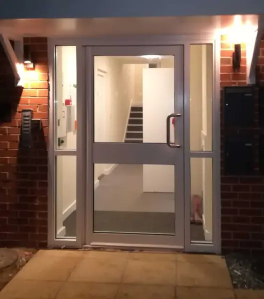 Glazed Aluminium Security Doors