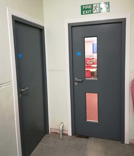 custom-made steel fire rated door