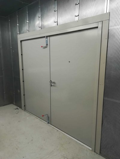 Acoustic steel doors