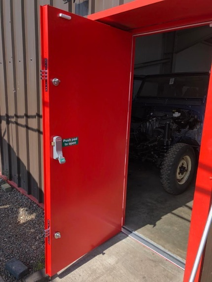 steel security door