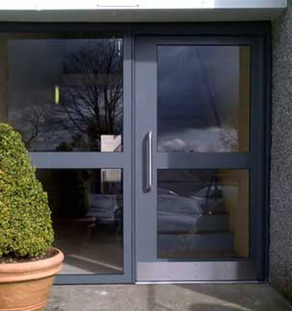 Steel security doors