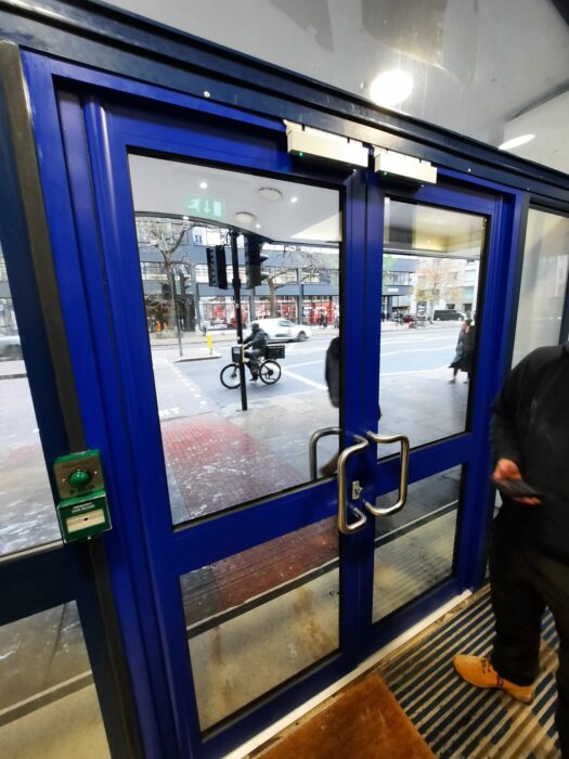 premium aluminium and steel security doors  at Skyline Plaza, London