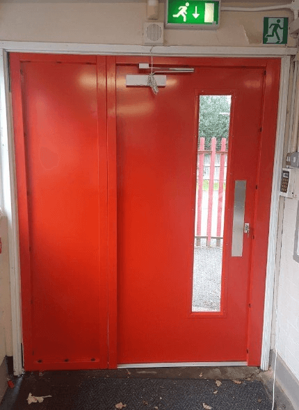 Metal security doors