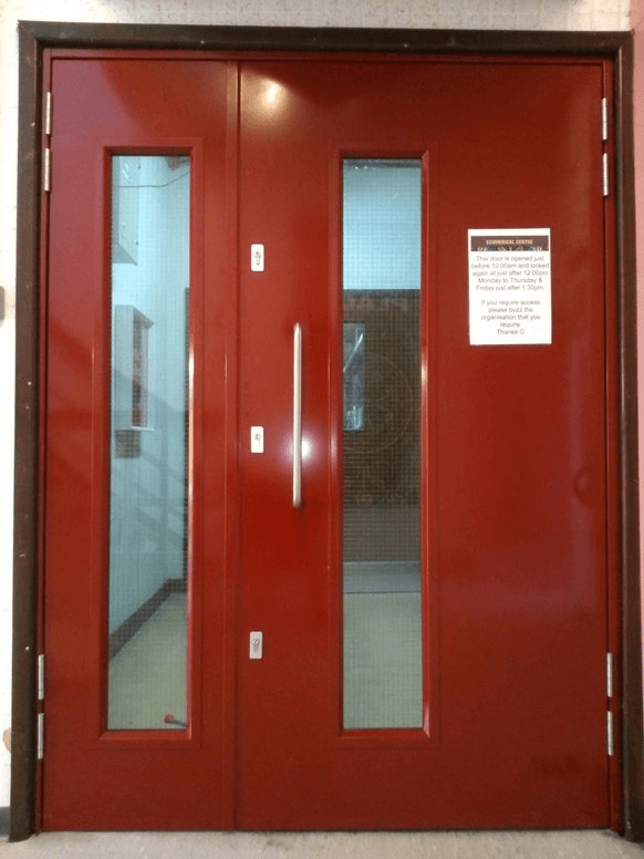 Stainless steel door