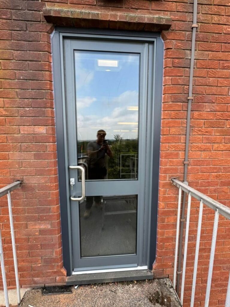Steel fire doors