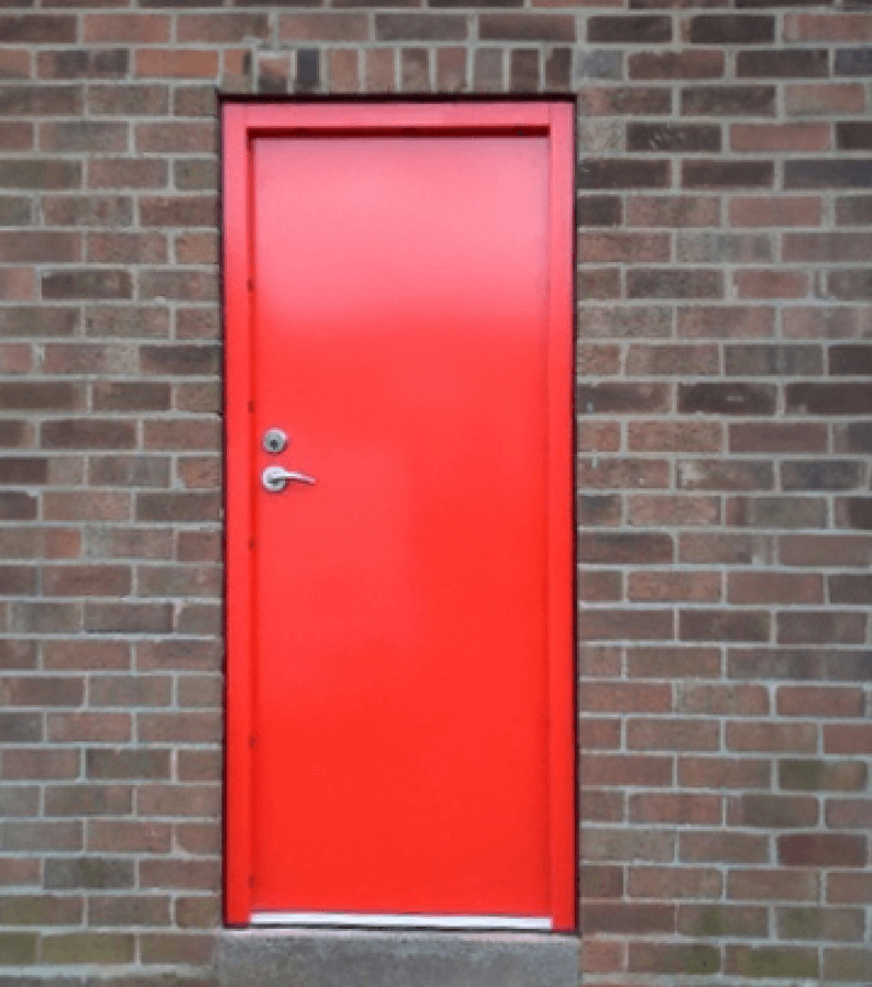 Steel security doors