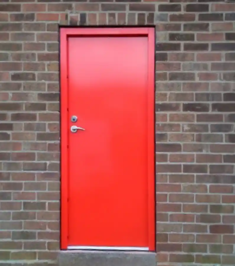 Steel security doors