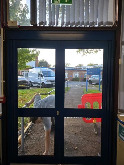 Aluminium Entrance Doors inside