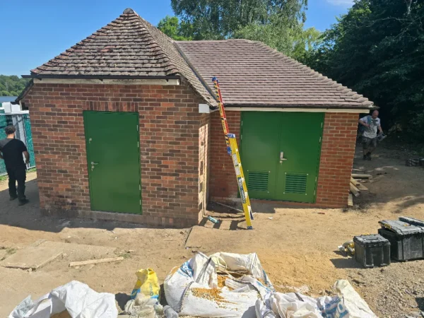 commercial-grade toilet doors fitted in Petersfield public amenities