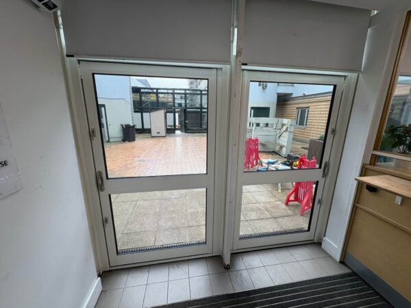Aluminium Glazed Security Door