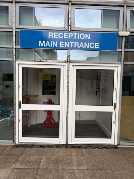 Aluminium Glazed Security Door