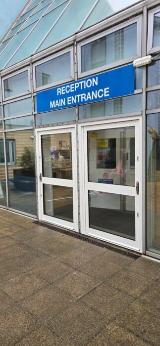 Aluminium Glazed Security Door