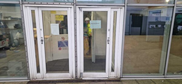 Aluminium Glazed Security Door