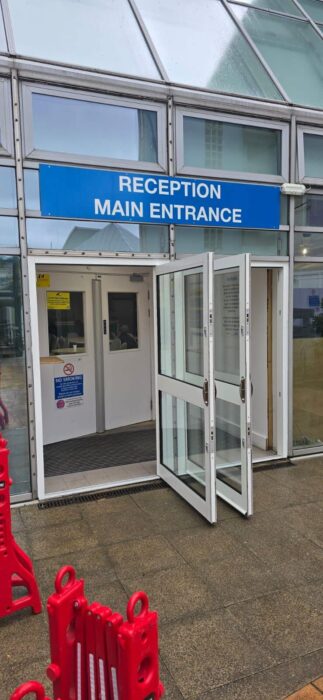 Aluminium Glazed Security Door