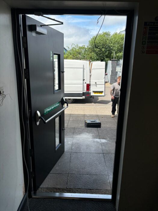 Defender Entrance Steel Door Installation